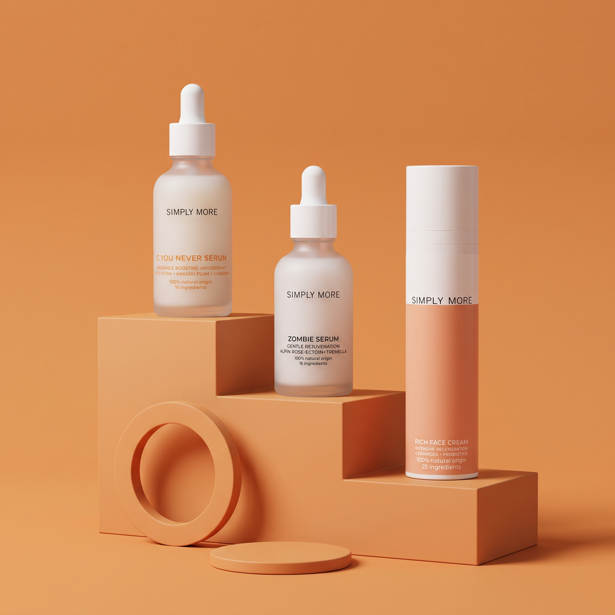 Rich Face Cream + C You Never + Zombie Serum