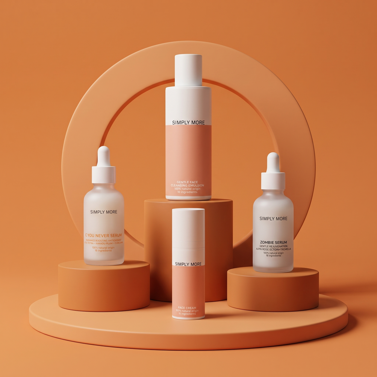 Reiniger + Gezichtscrème + C You Never + Zombie Serum