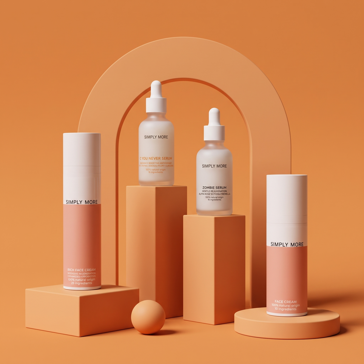 Rich Face Cream + Gezichtscrème + C You Never + Zombie Serum