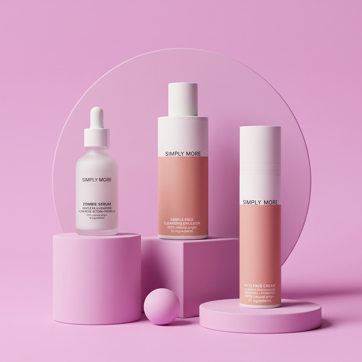 Reiniger + Rich Face Cream + Zombie Serum
